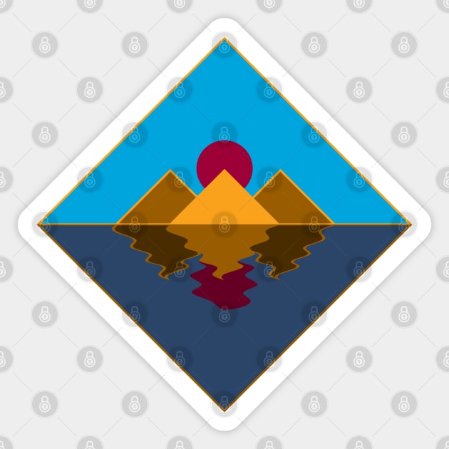 Egyptian Pyramids Mirage Sticker by McNutt